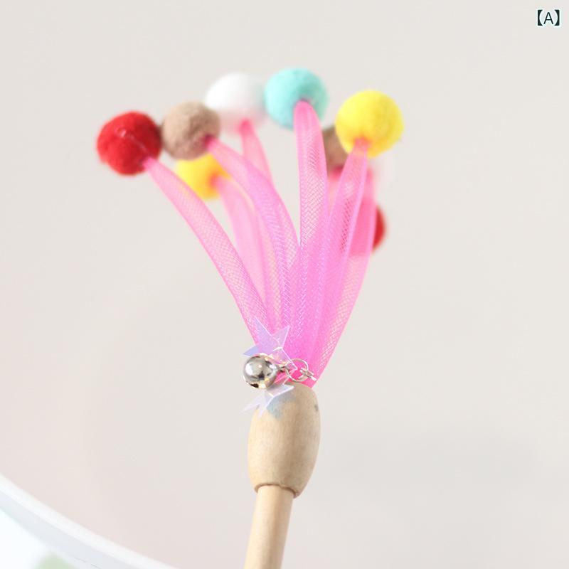・カテゴリ: 縄結び玩具、ペット用おもちゃ・素材: ぬいぐるみ・重量: 約15g・カラー展開: ピンク、ブルー、コーヒー、シルバーホワイト・サイズ: 木の棒の長さ43cm
