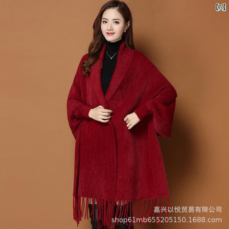 ミンクポンチョ☆袖口あり 楽天市場】ミンク ポンチョの通販