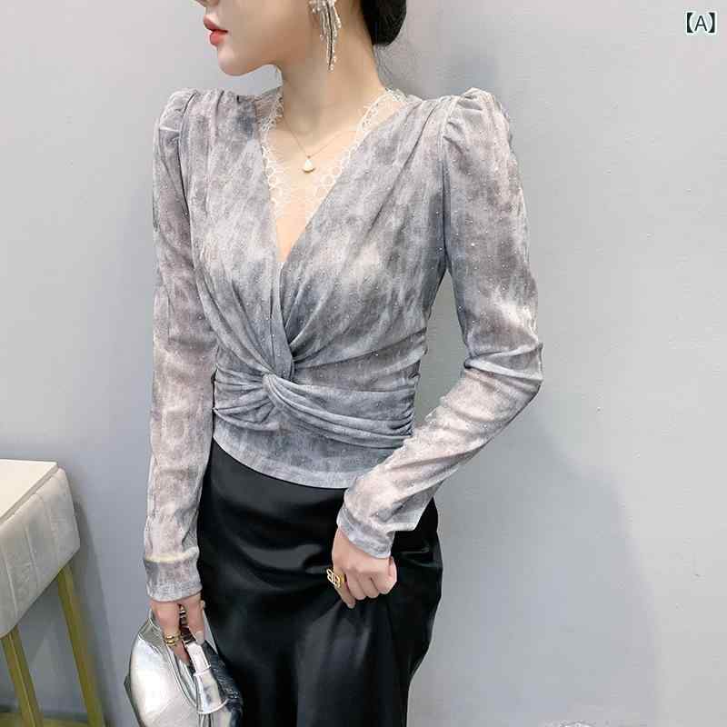 ブラウス レディース 春夏 タイダイ