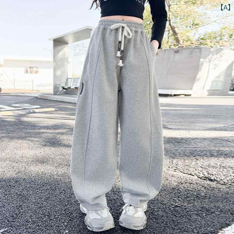 ・カテゴリ: キッズパンツ・スタイル: 韓国・タイプ: カジュアルパンツ・丈: ロング・主な素材: アセテート繊維80%・生地加工: 柔らか加工・柄: 無地・要素: スポーツ・ウエスト: ハイウエスト・フロント: ゴムウエスト・対象: レデ...