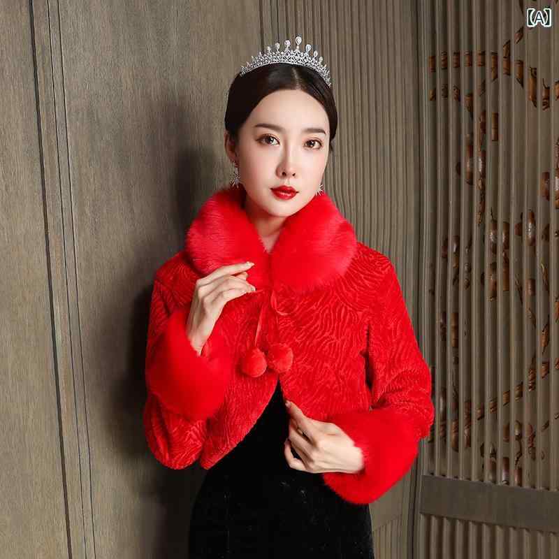 ・性別: 女性・素材: アクリル、人工ウール・スタイル: エレガント・カラー展開: レッド、ホワイト・サイズ展開: フリーサイズ・機能: 保温