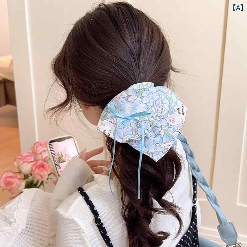 ・カテゴリ: ヘアアクセサリー・素材: 布・加工技術: ハンドメイド・カラー展開: ブルー小花柄、ピンク小花柄・デザイン: 小花柄・スタイル: 田園風、フレッシュ・フェミニン・タイプ: 高弾力・モチーフ: 植物・花