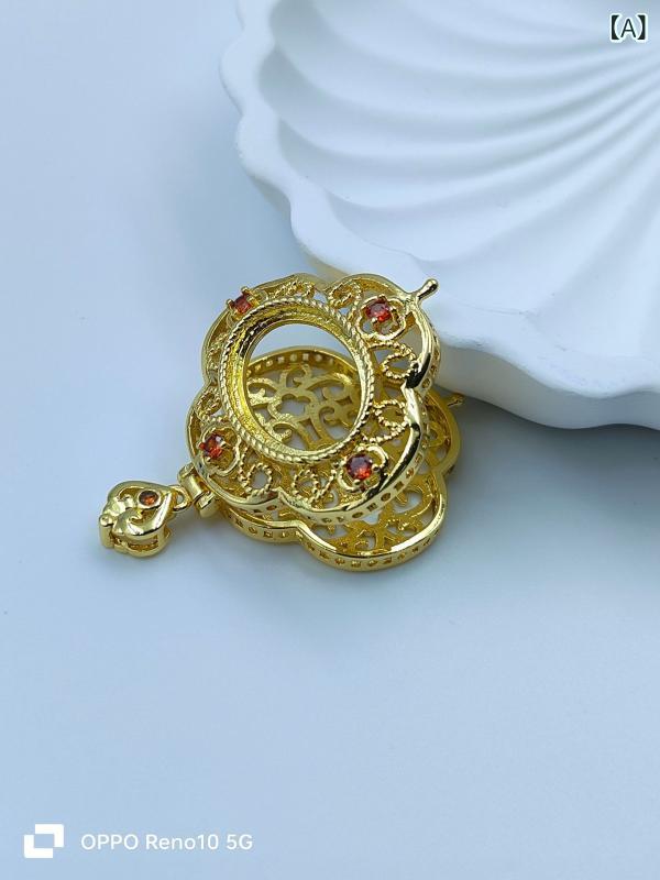 DIY アクセサリーパーツ レディース レトロ 宮廷風 中国風 香嚢 開閉可能 アロマペンダント ライトラグ..