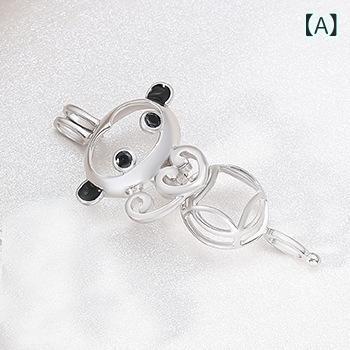 ネックレス レディース S925シルバー ケージ型 ロケットペンダント アロマオイル用 開閉式ボックス DIY..