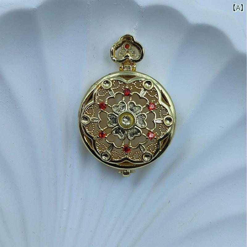 ブレスレット 中国風 レトロ 七宝焼き 開閉式 ロケット アロマボール 香り玉 光るペンダント チャーム ..