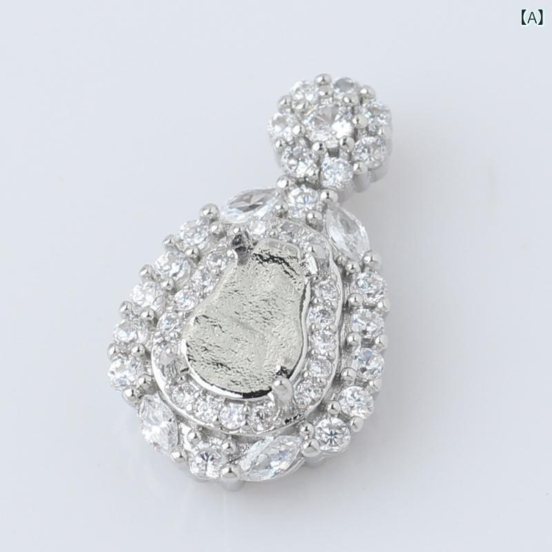 ペンダント空枠 ひょうたん 汎用 未加工 ハンドメイド DIY アクセサリーパーツ 銅製 電気メッキ加工 レ..