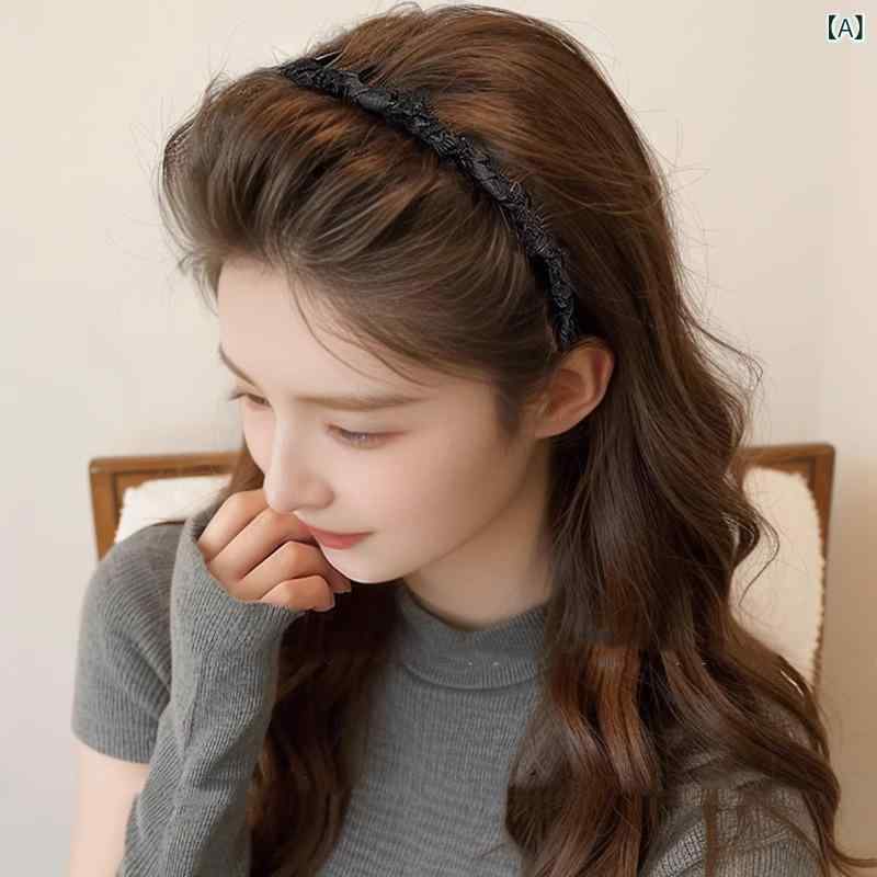 ・カテゴリ: ヘアアクセサリー・スタイル: 韓国・テイスト: 清新、甘め・主な素材: 布・加工方法: 編み込み・対象: レディース・要素: 形状、柄