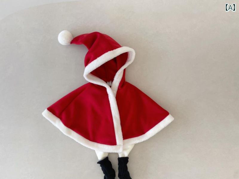 ポンチョ キッズ ベビー 子供服 男女兼用 秋冬 クリスマス フード付き 裏起毛 厚手 フリース ポリエス..