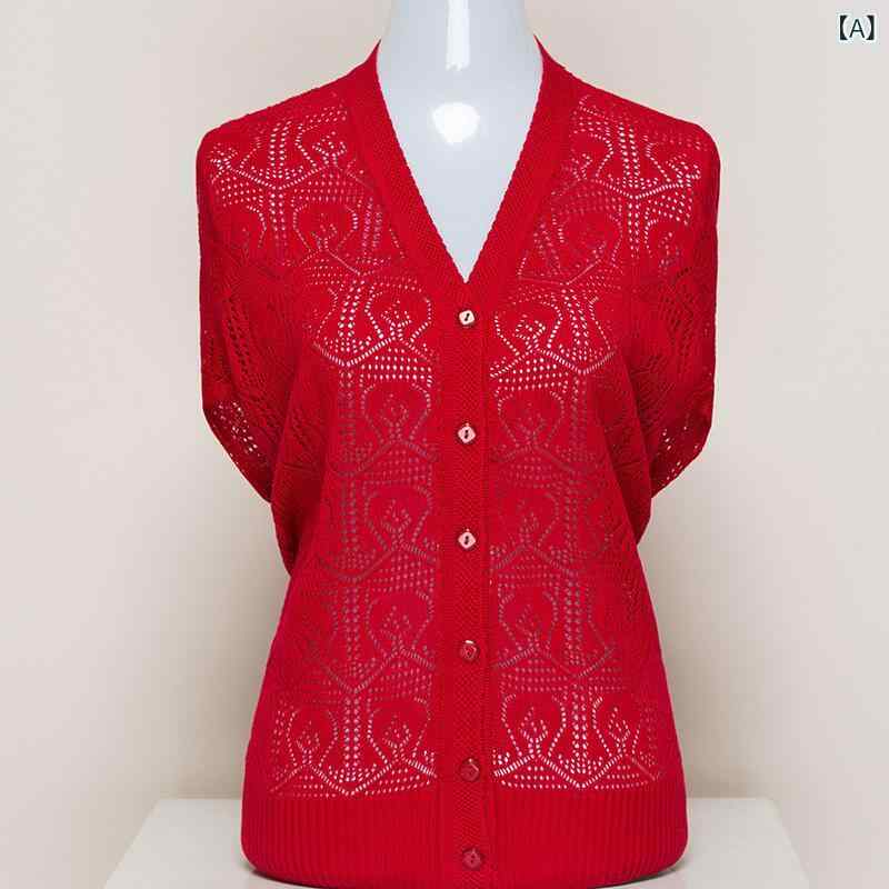 カーディガン レディース 春秋 ミセス 大人女性 ニット 透かし編み 薄手 長袖 Vネック ゆったり 無地 羽織り 日焼け対策 UVカット 毛混紡 再生繊維 きれいめ カジュアル