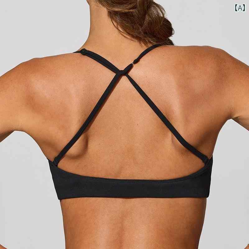 スポーツブラ レディース セクシー ノンワイヤー ワイヤーなし シームレス 美背デザイン ランニング ヨガ フィットネス トレーニング ストラップブラ ツイスト ストレッチ素材 快適