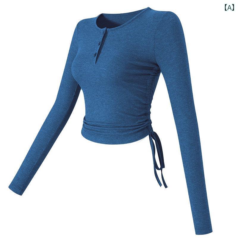 Tシャツ レディース 長袖 スポーツ トップス フィットネス ヨガ トレーニング ランニング ジム 運動着 ..