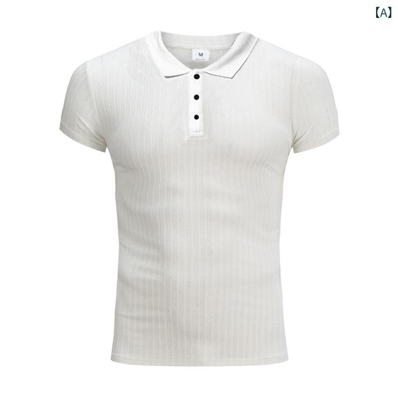 ・カテゴリ: ポロシャツ・スタイル: 欧米風・: プルオーバー・性別: メンズ・袖丈: 半袖・フィット: スリム・柄: 無地・厚さ: 普通・主な素材: ポリエステル・適用シーン: スポーツ・カラー展開: ホワイト、ブラック・サイズ展開: M、L、XL、XXL