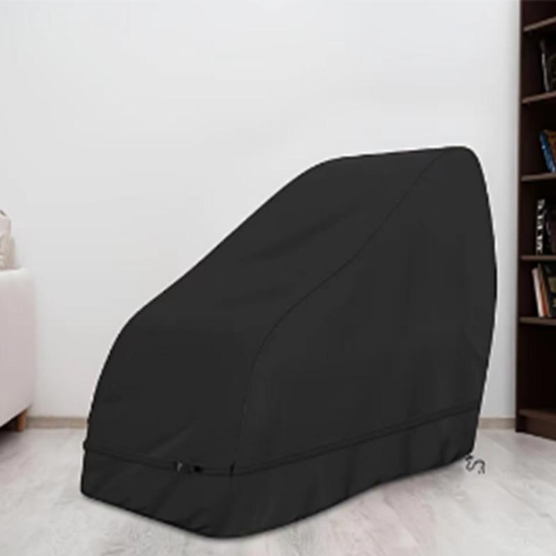 マッサージチェアカバー 電動マッサージ機用 オックスフォード生地 防水 撥水 防UV 日焼け防止 防塵 厚手 高耐久 屋外 屋内 ベランダ ガーデン グレー ブラック モダン シンプル