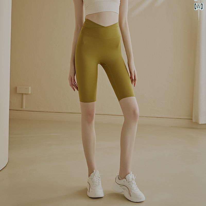 レギンス レディース スポーツ 五分丈 ハーフ丈 ハイウエスト ヒップアップ ストレ...