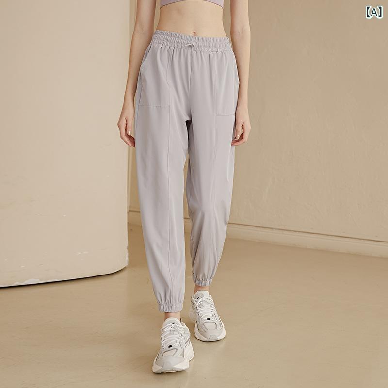 パンツ レディース 大きいサイズ 速乾 軽量 薄手 通気性 伸縮性 ウエストゴム ポリエステル ポリウレタ..