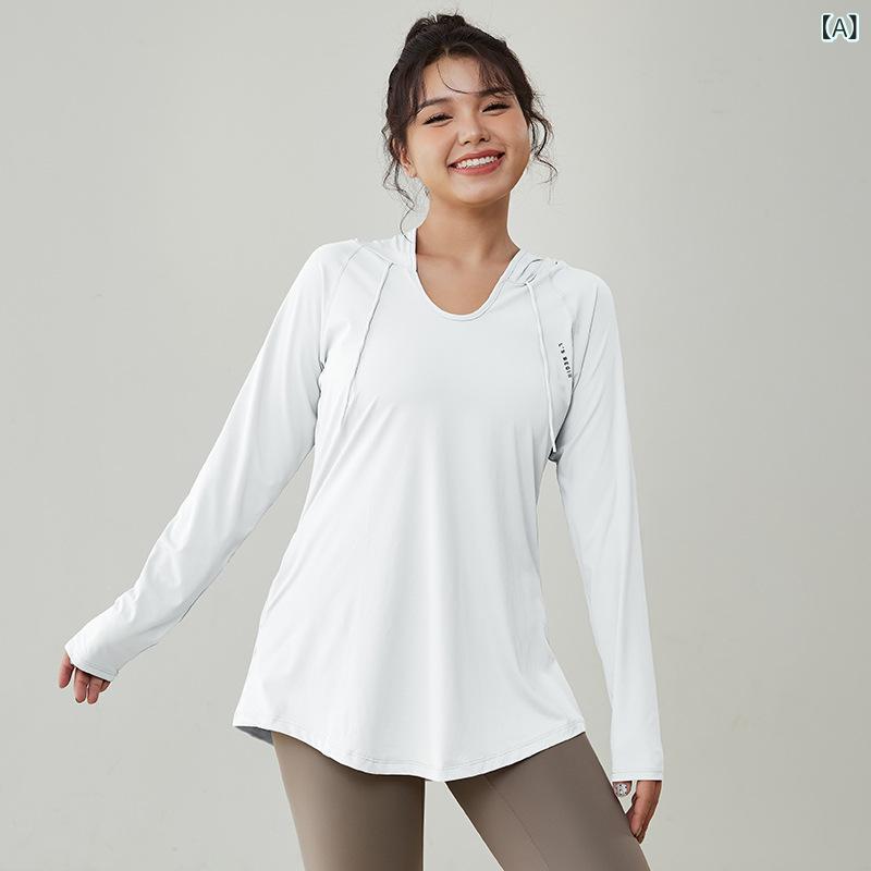 スポーツトップス レディース 大きいサイズ ヨガ服 ランニング フィットネス ジム トレーニング 長袖 ミドル丈 お尻隠れる 着痩せ 体型カバー ゆったり 速乾性 秋冬