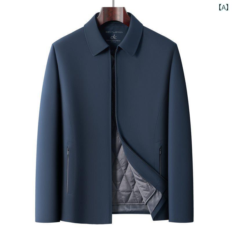 ・カテゴリ: 中綿ジャケット・スタイル: ビジネスフォーマル・性別: メンズ・対象: 大人・: 前開き・フィット: ゆったり・厚さ: 厚手・柄: 無地・カラー展開: ブルー、カーキ、ネイビー・サイズ展開: M、L、XL、XXL、XXXL、X...