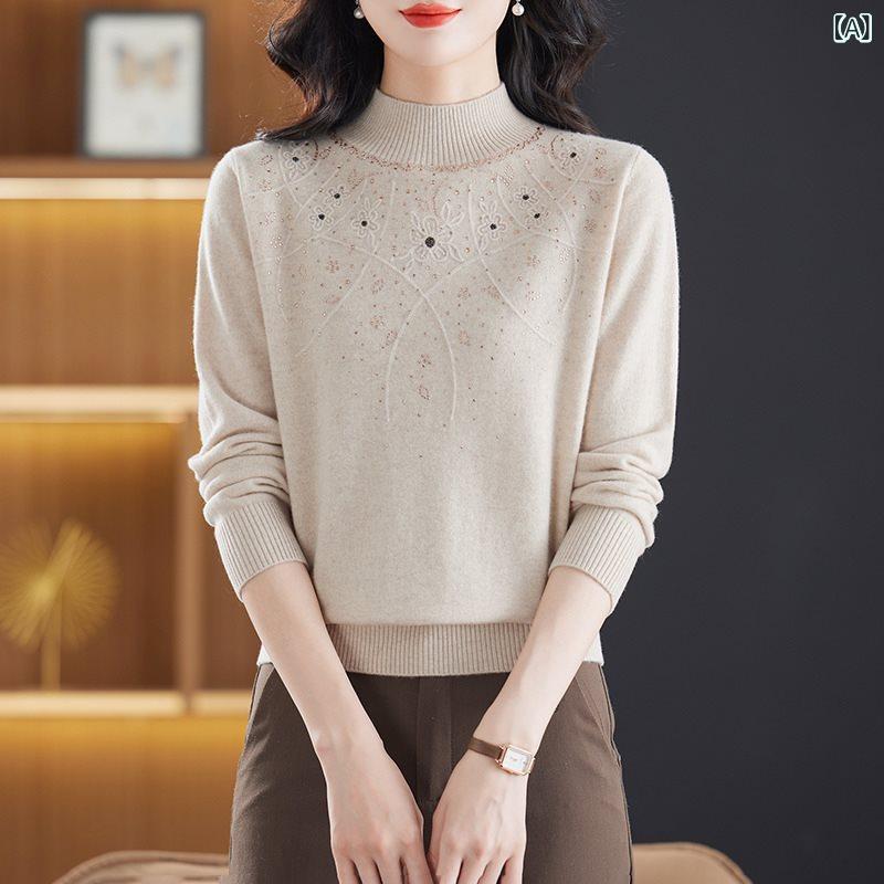 楽天市場】ラインストーン（ニット・セーター｜トップス）：レディース