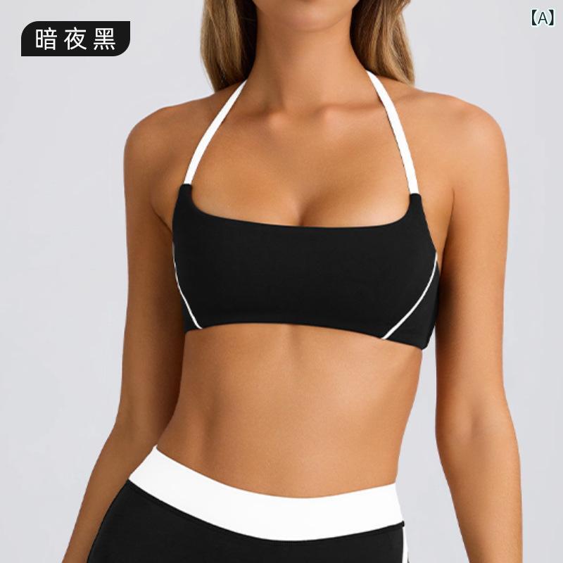 Ladies Wear - セットアップ レディース ホルターネック ブラトップ ショートスカート ヨガ ランニング フィットネス テニス アウトドア ストレッチ タイトフィット