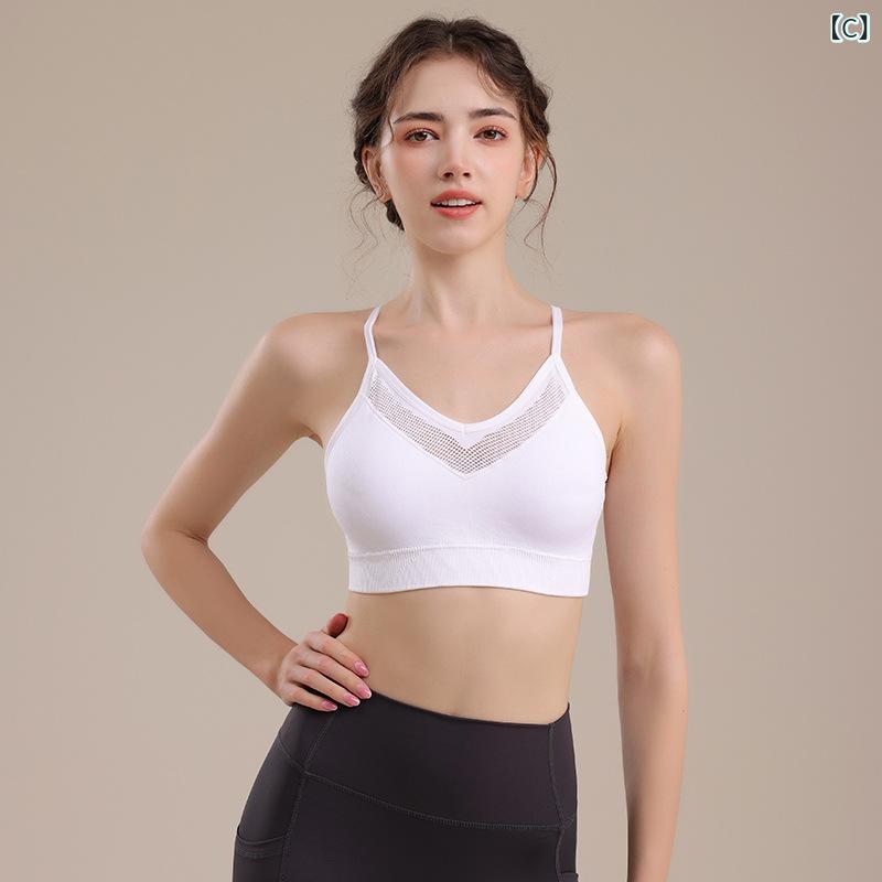 スポーツブラ レディース 女性用 ヨガ フィットネス ランニング アウトドア 揺れ防止 衝撃吸収 通気性 吸湿速乾 ノンワイヤー シームレス 美背 バストアップ 補正 ナイロン 3/4カップ narukimar-10382281 naruki サンプル画像3
