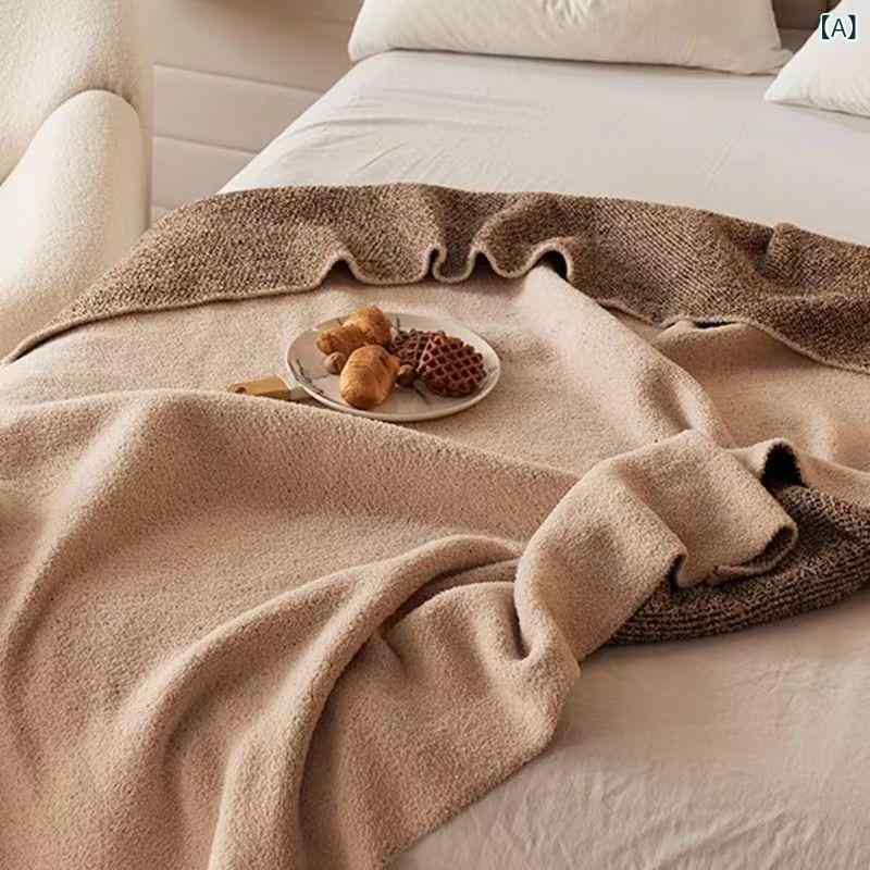 ブランケット 北欧風 ソファブランケット ベッドスロー リビング 寝室 オフィス 冷房対策 昼寝 毛布 春..