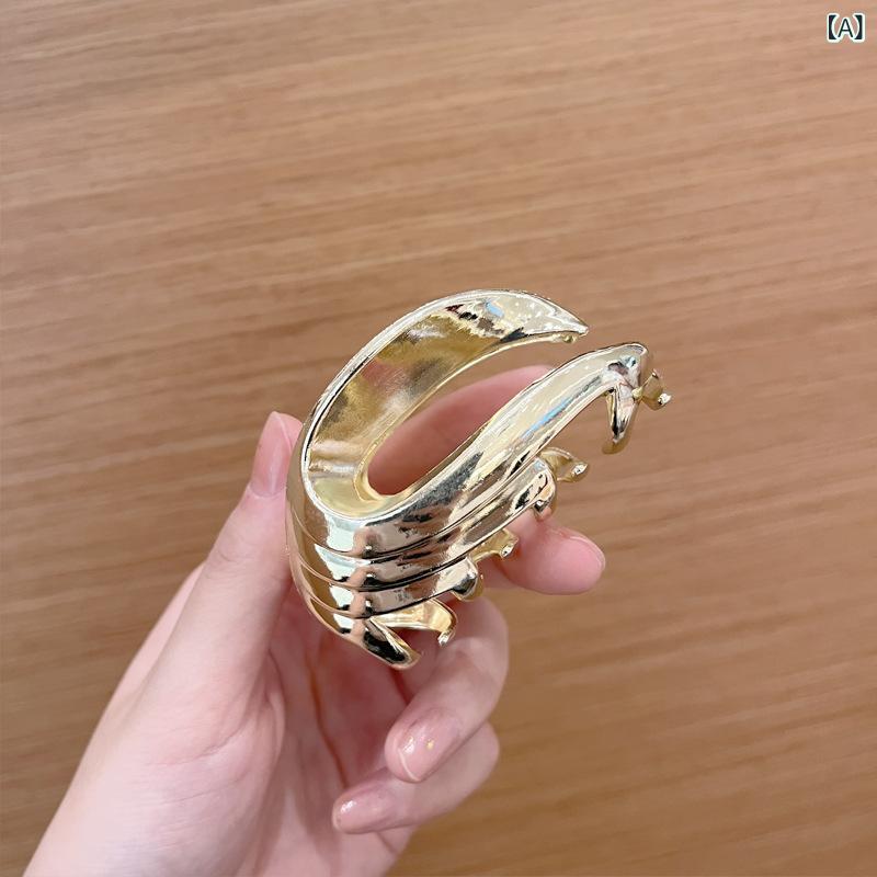 ヘアクリップ レディース ミニ バンスクリップ 金属製 髪留め 髪飾り ハーフアップ...