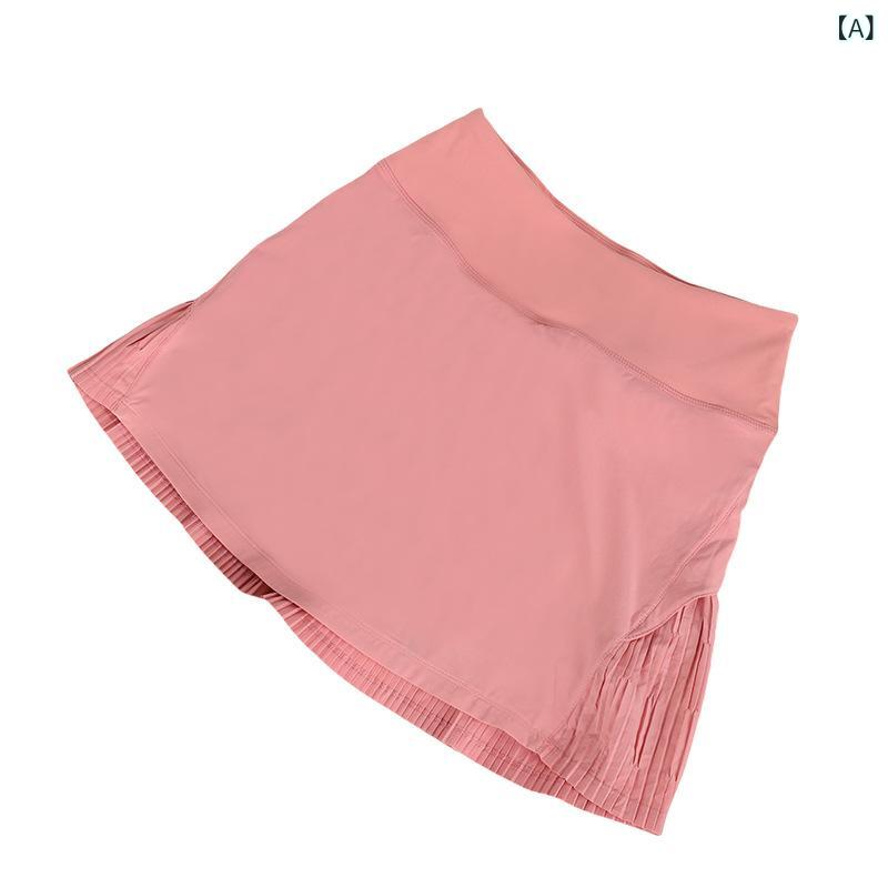 スコート レディース フェイクレイヤード Aライン ミニ丈 ハイウエスト インナー付き シームレス ヨガウェア ランニングウェア フィットネス ジム テニスウェア スポーツ カジュアル 春夏