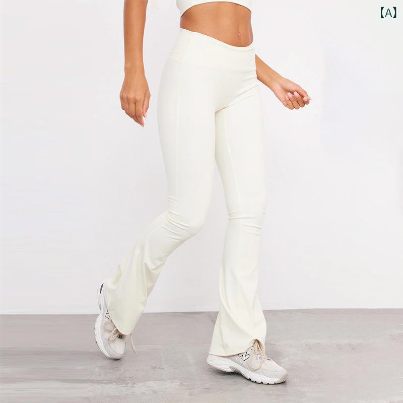 ヨガフレアパンツ レディース ハイウエスト ヒップアップ 美尻 美脚 吸湿速乾 ストレッチ ストレスフリ..