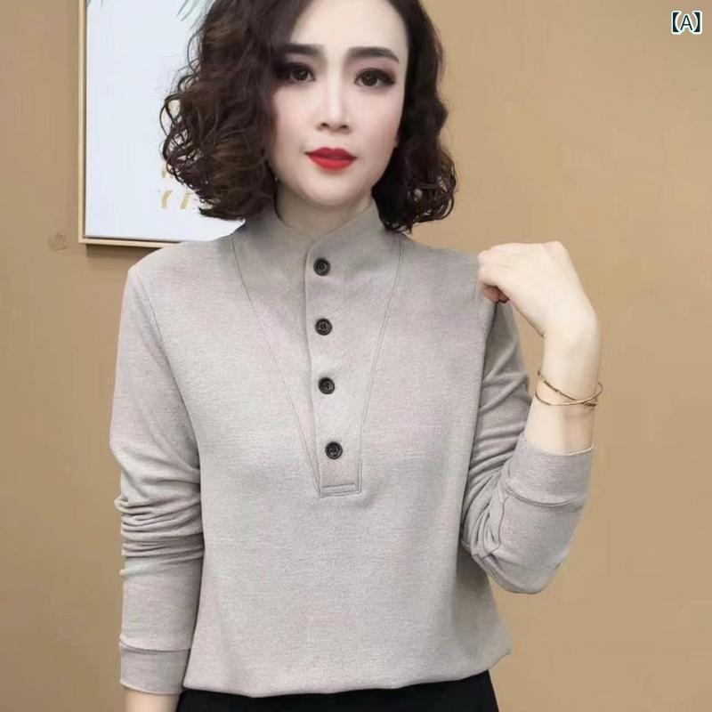 Rakuten - トップス レディース 秋冬 半ハイネック モックネック 長袖 ダブルフェイス フリース 両面起毛 厚手 あったか 保温 ゆったり きれいめ おしゃれ 通勤 カットソー プルオーバー