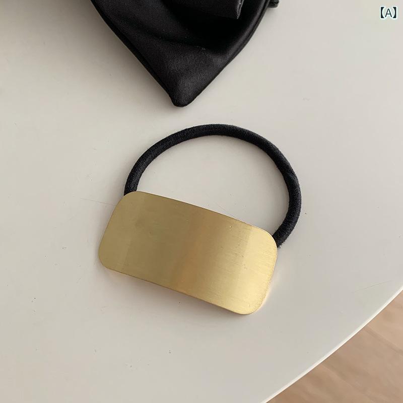 ・カテゴリ: ヘアアクセサリー・スタイル: ファッション通勤・主な素材: 金属・処理プロセス: 電気メッキ・カラー展開: ゴールド、シルバー・デザイン: 四角形、幾何学・スタイル仕様: 高弾力
