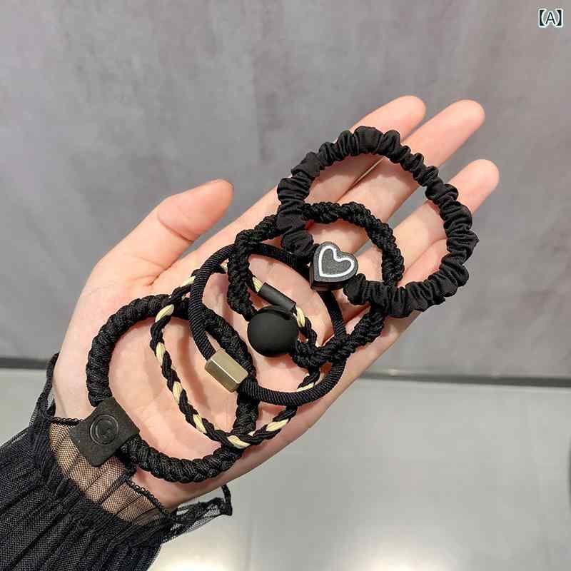 ・カテゴリ: ヘアアクセサリー・素材: 布・加工技術: ハンドメイド・カラー展開: ブラック、オフホワイト、カーキ、ミルクコーヒー、ダークブラウン・デザイン: ツイスト、スクエア、球体、ハート・スタイル: 韓国風、フェミニン・仕様: 高弾力