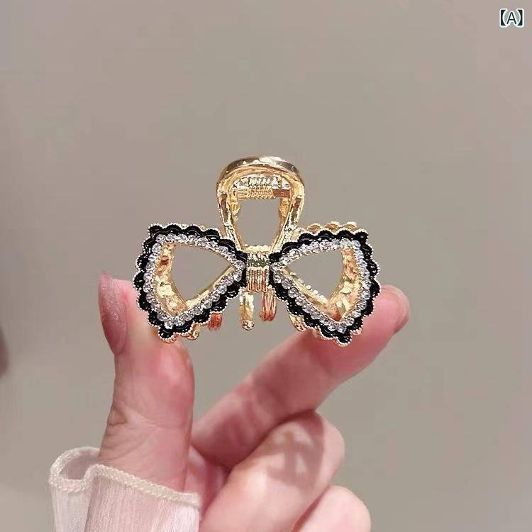 ヘアクリップ レディース バレッタ 髪留め 髪飾り メタル フレンチ風 スウィート 透かし彫り フリル リボン 高級感 上品 ヘアアクセサリー