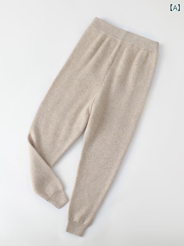 レギンス キッズ ジュニア 男の子 女の子 カシミヤ ウール混 厚手 裏起毛 暖かい 防寒 高腰 長ズボン 秋冬 ウエストゴム インナー 普段使い 通園通学 着回し シンプル