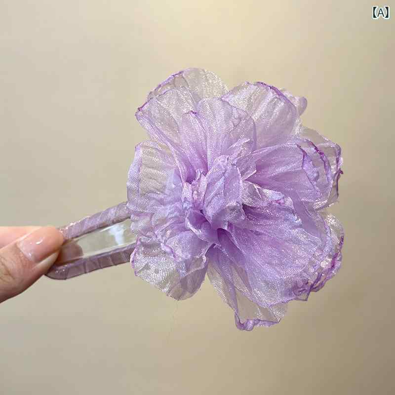 ブローチ レディース コサージュ チュール レース フラワー モチーフ ハンドメイド シフォン 山茶花 フェミニン フォーマル カジュアル アクセサリー