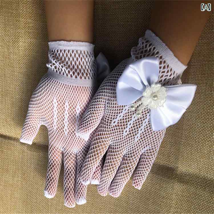 ・素材: レース・カテゴリ: 服飾手袋・対象性別: 女性・加工方法: 刺繍・機能: 装飾・柄: 無地・タイプ: 指あり手袋・カラー展開: ホワイト、レッド、ピンク、ブラック、ベージュ、ロイヤルブルー、ダークパープル、スカイブルー・サイズ: フリーサイズ・対象年齢: 子供・: プリンセス