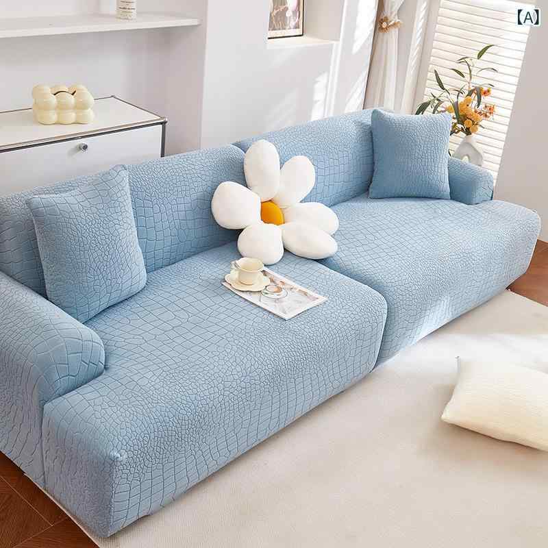 Sofa Covers - ソファカバー 一体型 伸縮性 弾力 ソファシーツ オールシーズン 猫の引っかき傷防止 ペット対応 ファブリック製 全面保護 高級感 防塵 ソファー保護カバー ポリエステル製 シンプル リビング 模様替え