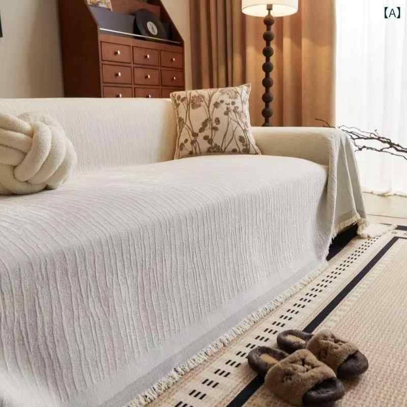 ソファカバー シェニール 無地 両面滑り止め 猫対策 ペット用 マルチカバー リビングインテリア 上質 おしゃれ モダン 北欧風 汚れ防止 ソファ保護 高級感