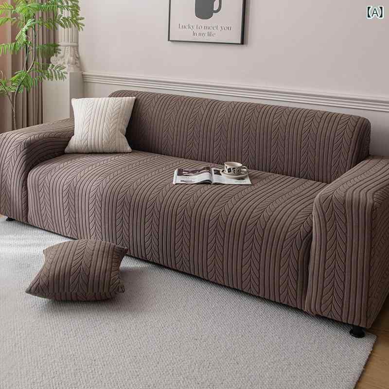 Rakuten - ソファカバー 伸縮性 厚手 フリース生地 全面保護 フルカバー 防塵 ソファ保護 オールシーズン対応 無地 シンプル モダン 組合せソファ L字型 リビング インテリア 模様替え コーヒー ベージュ ライトグレー ダークグレー