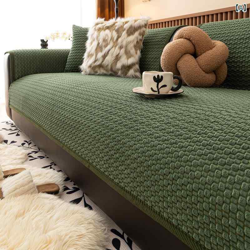 Sofa Covers - ソファカバー 高級感 上品 コーデュロイ 無地 滑り止め 猫の引っ掻き防止 ペット対策 全面保護 リビング ソファパッド クッション