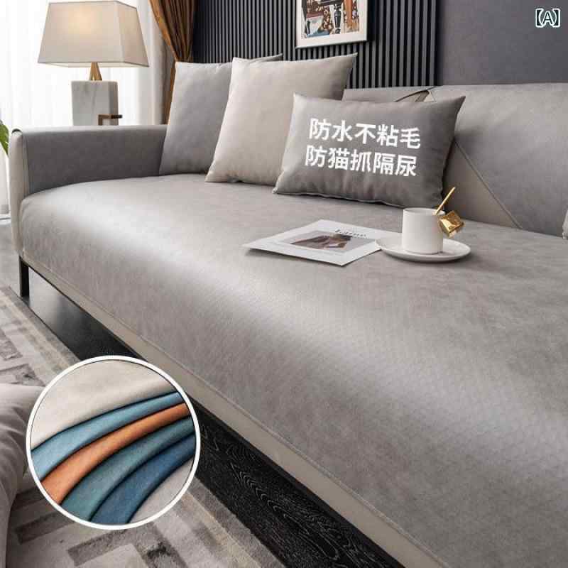 ソファカバー テックファブリック 高機能 猫の引っ掻き傷防止 ペット用 防水 撥水 滑り止め 抜け毛がつ..