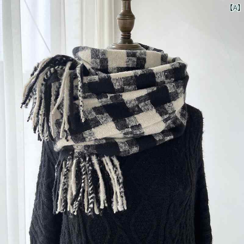 ・編み方: 経編み・要素: スクエア・機能: 保温・丈: ミドル丈・カラー展開: ブラック、ネイビー・長さ: 約70-200cm・スタイル: 韓国・生地: フェイク・主な素材: ポリエステル・テイスト: 清新、スイート・加工: 織り