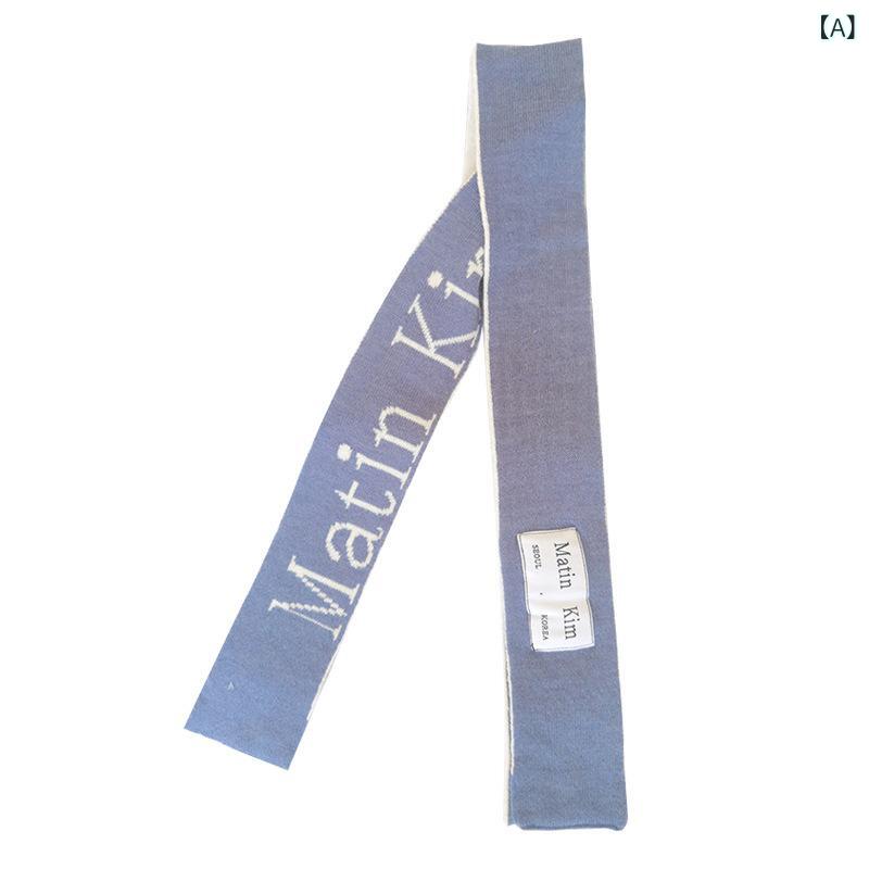 マフラー レディース カシミヤ 無地 細身ストール 個性的 ユニセックスデザイン パンクスタイル SNS映..