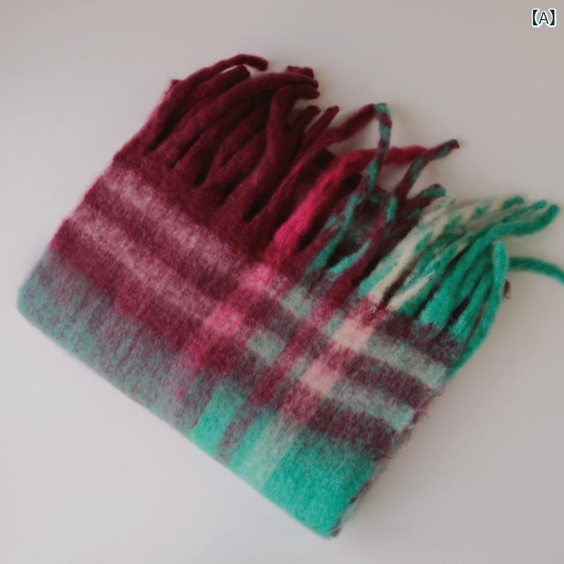 マフラー レディース 秋冬 韓国風 かわいい 厚手 保温 起毛 大判 ロング カシミヤタッチ やわらか 普段..