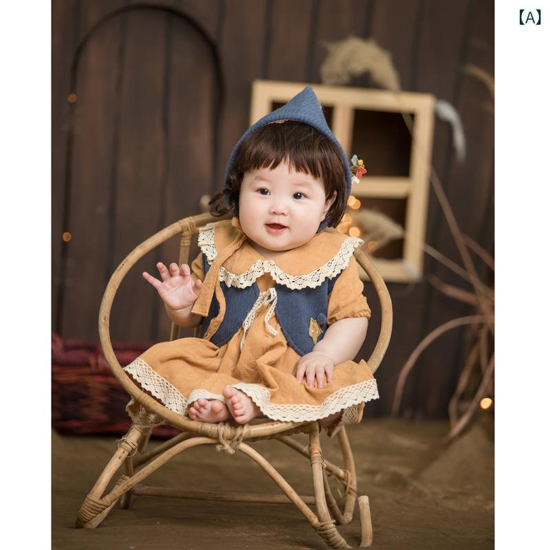 ベビーコスチューム 女の子 赤ちゃん 新生児 100日祝い 1歳誕生日 記念撮影 フォトスタジオ 寅年 干支 ..