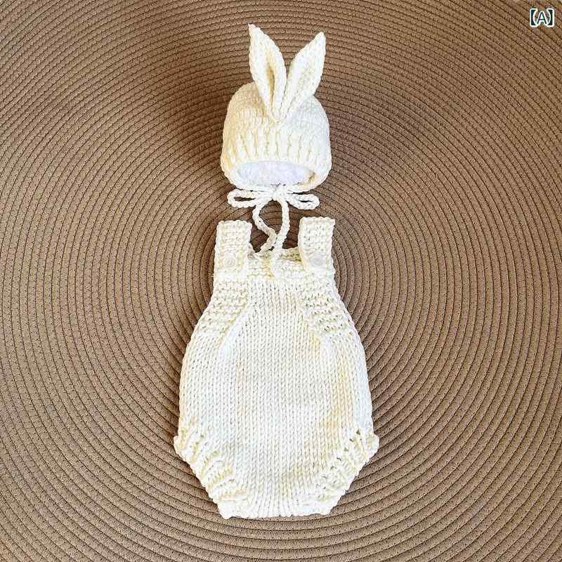 ロンパース ベビー 赤ちゃん うさぎ コスチューム 撮影衣装 百日祝い 満月記念 ハーフバースデー 誕生..