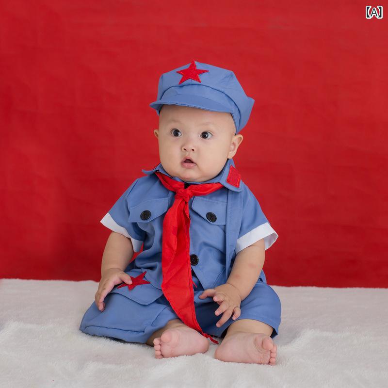 ベビー 男の子用 なりきり服 コスチューム 百日祝い 100日記念 お食い初め 1歳誕生日 バースデー 記念..