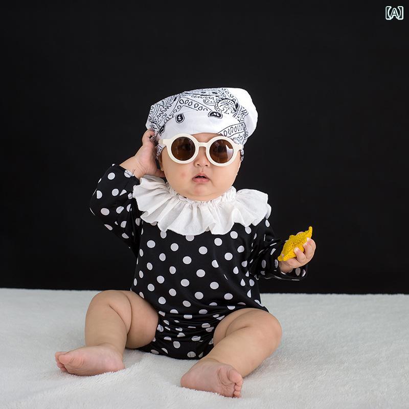 撮影用衣装 ベビー 赤ちゃん キッズ 男女兼用 100日祝い ハーフバースデー 1歳誕生日 記念写真 アート..