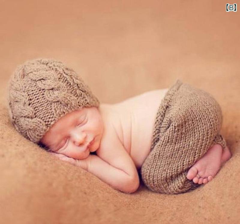 ベビー服 新生児 赤ちゃん 男女兼用 コットン 綿 手編み ケーブルニット ノースリーブ ニットトップス ..