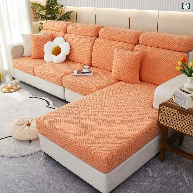 ソファカバー 伸縮性 マルチカバー フルカバー オールシーズン対応 厚手 防塵 ソファシート ポリエステル 洗える ズレにくい リビング インテリア [2]