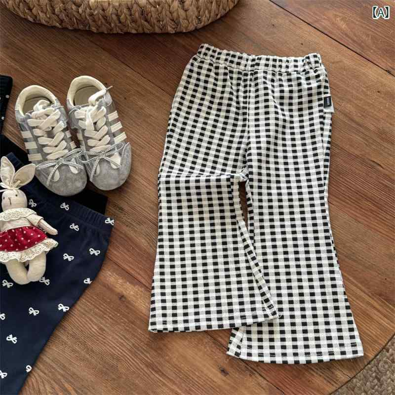 レギンス キッズ 女の子 フレアパンツ スパッツ ロング丈 カジュアル 韓国風 綿混 柔らかい ウエストゴ..